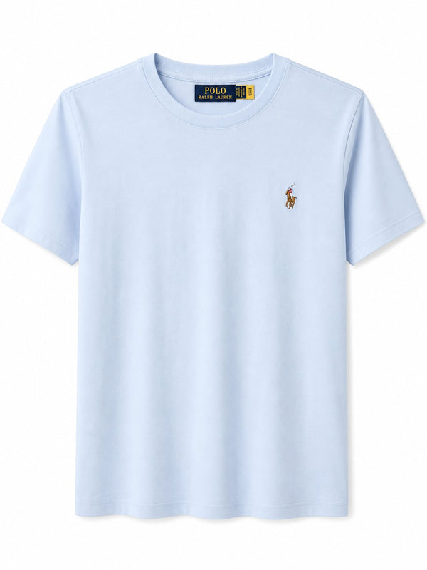 Polera Celeste Basica Logo Color - Polo