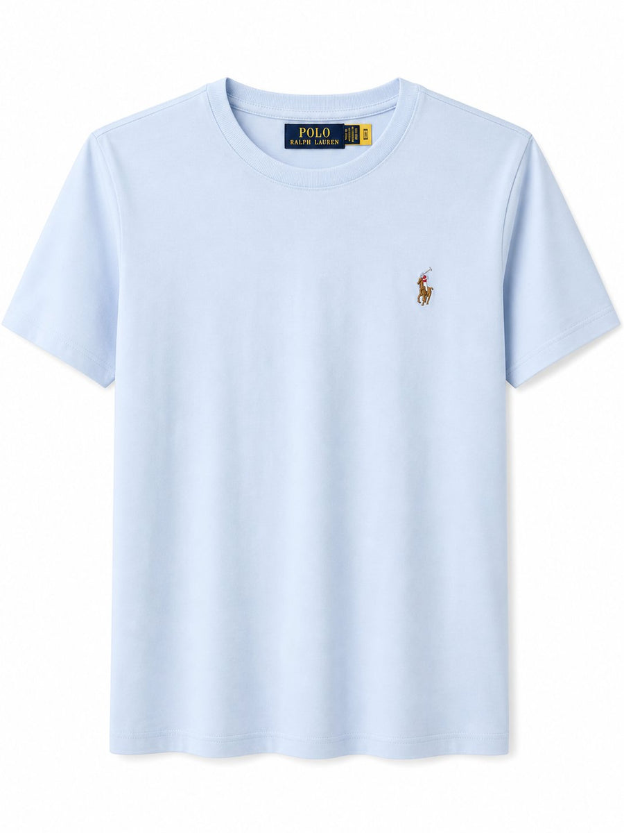 Polera Celeste Basica Logo Color - Polo