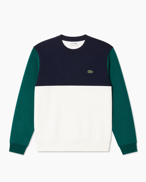 Polerón Tricolor Verde - Lacoste