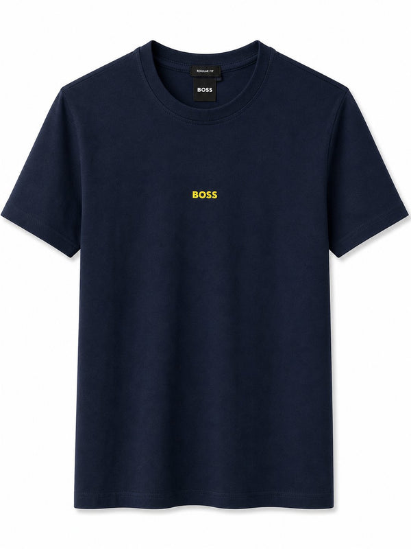 Polera Azul Marino Logo Amarillo 1 - Lacoste