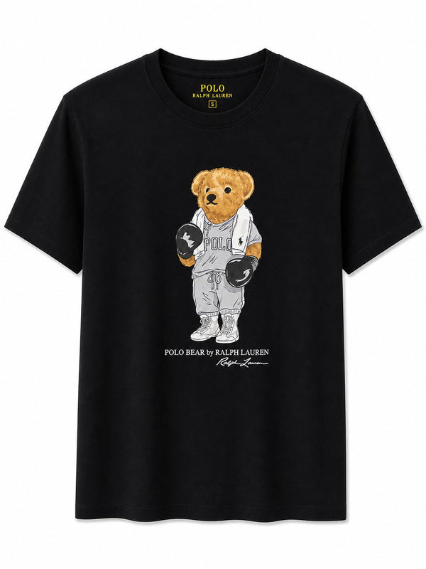Polera Bear Negra 1 - Polo