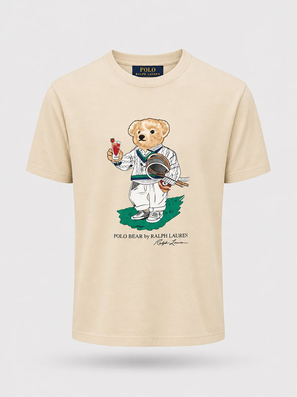 Polera Bear Crema - Polo