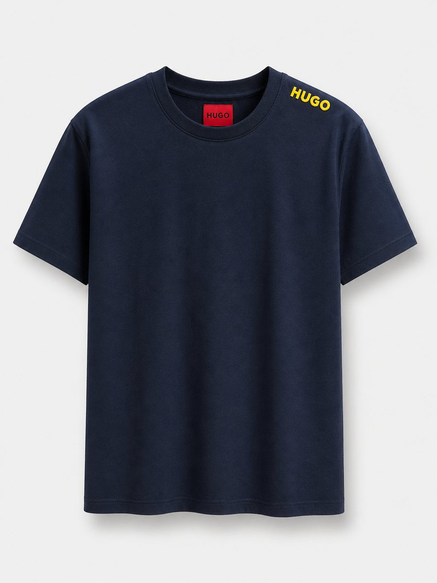 Polera Azul Marino Logo Amarillo 2 - Lacoste