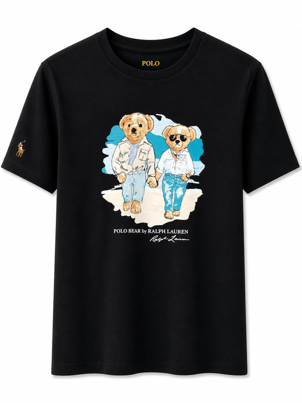 Polera Bear Negra 2 - Polo