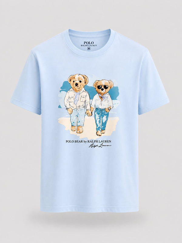 Polera Bear Celeste 3 - Polo