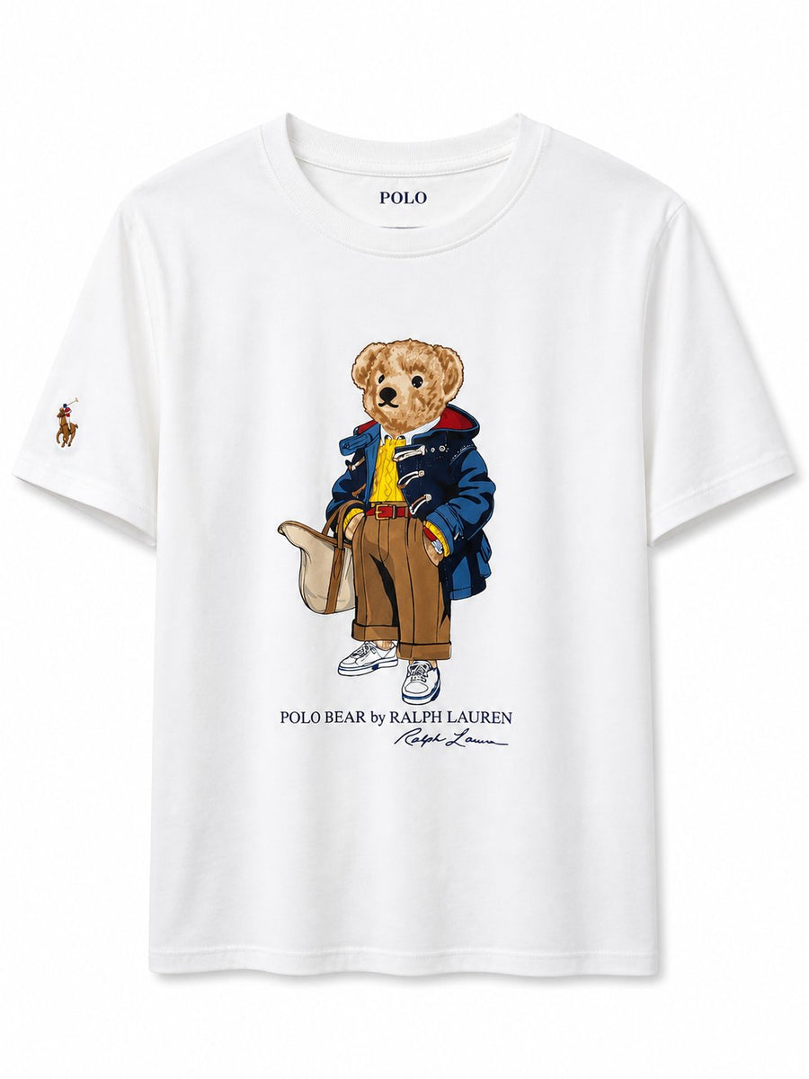 Polera Bear Blanca 2 - Polo