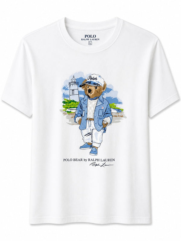 Polera Bear Blanca 3 - Polo