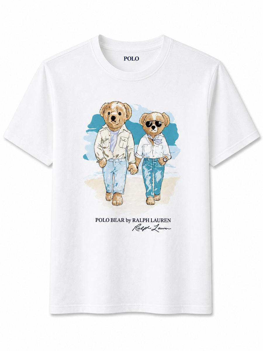 Polera Bear Blanca 4 - Polo