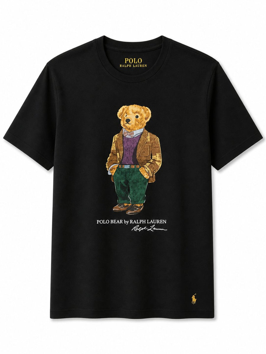Polera Bear Negra 3 - Polo