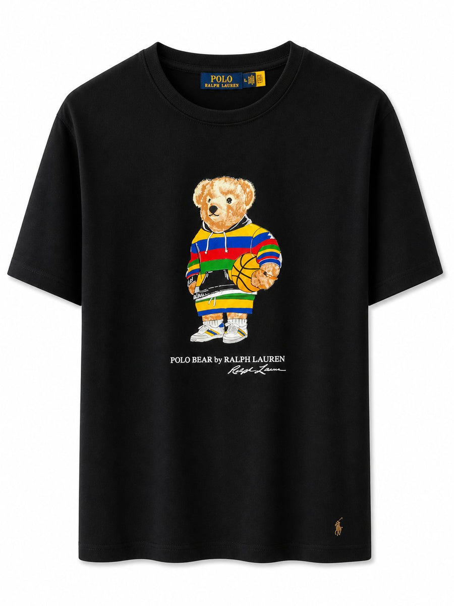Polera Bear Negra 5 - Polo