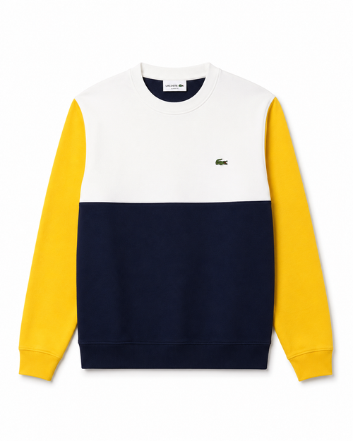Polerón Tricolor Amarillo - Lacoste