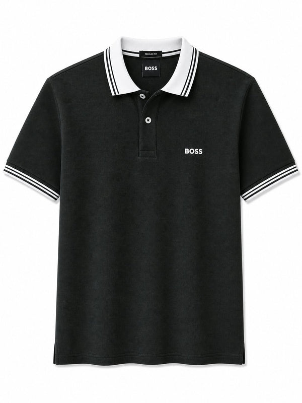 Polera Hugo Boss Pike Negra - Polo