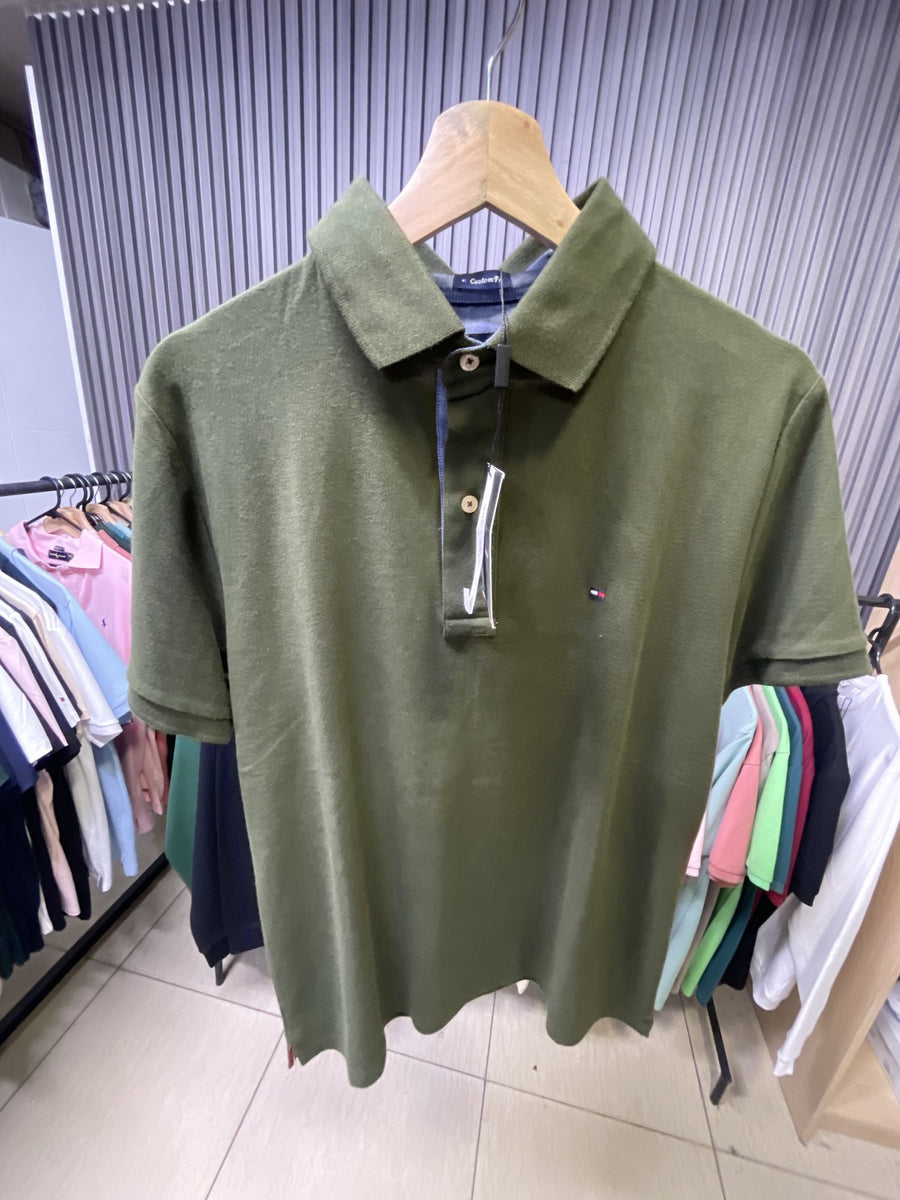 Polera Tommy Hilfiger Verdeolivo Pike - Polo