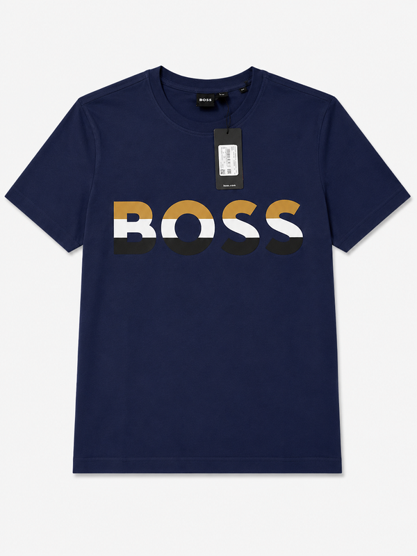 Polera Boss Logo Azul Marino - Boss