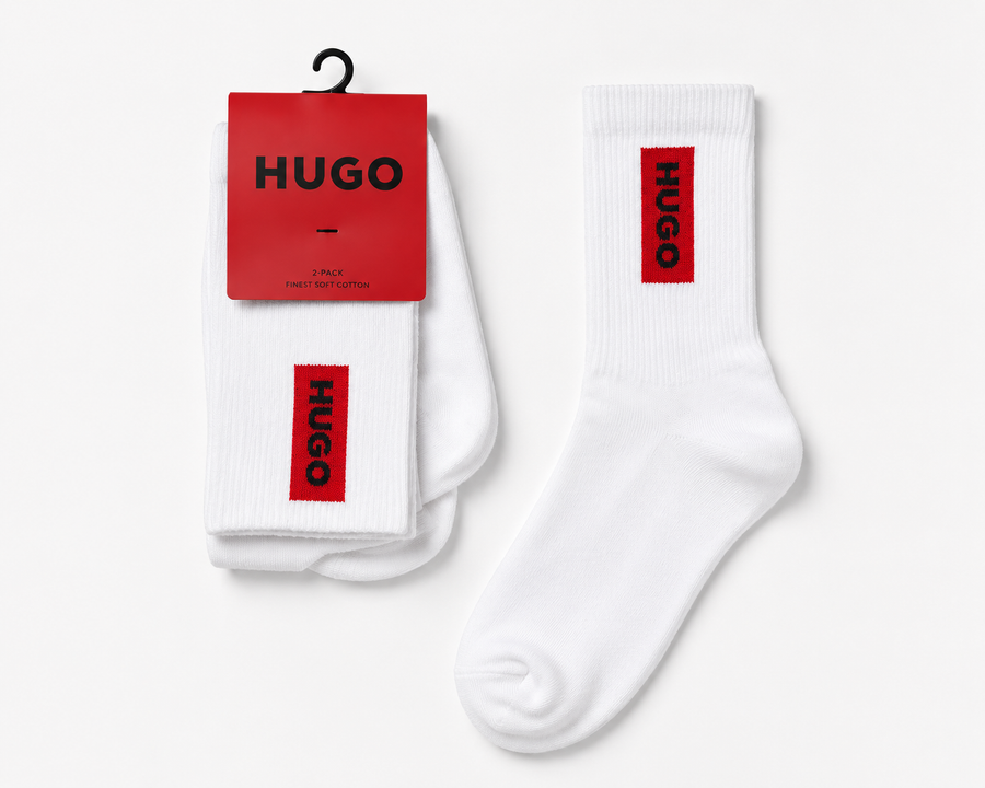Pack de 2 Calcetines Blanco - Hugo Boss