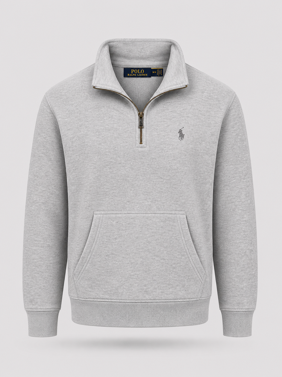 Polerón Polo Ralph Lauren Zip 1/4 Gris