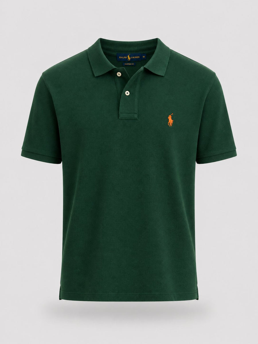 Polera Polo Pike Verde Oscuro 1 - Polo