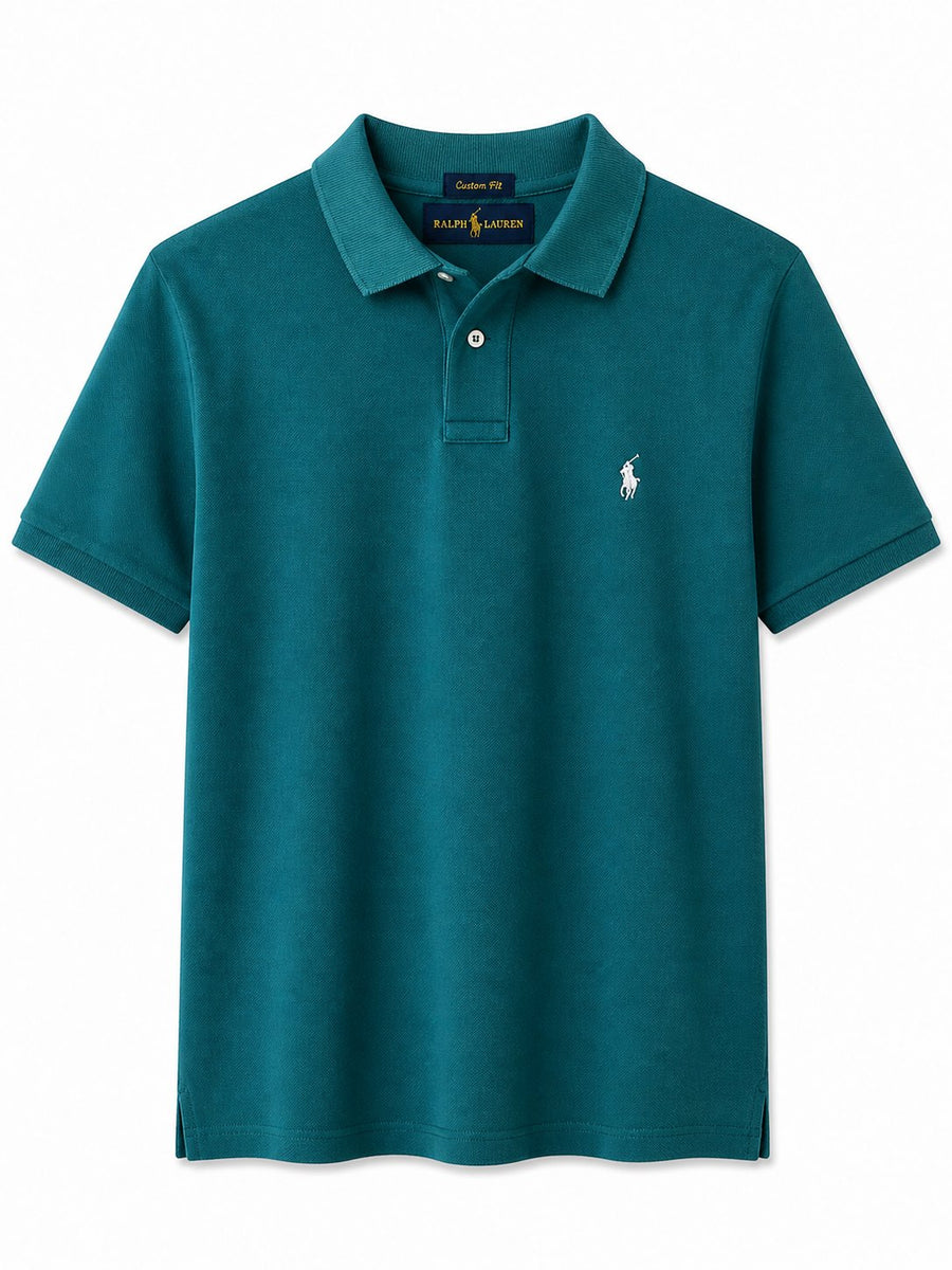 Polera Polo Pike Verde Oscuro 2 - Polo