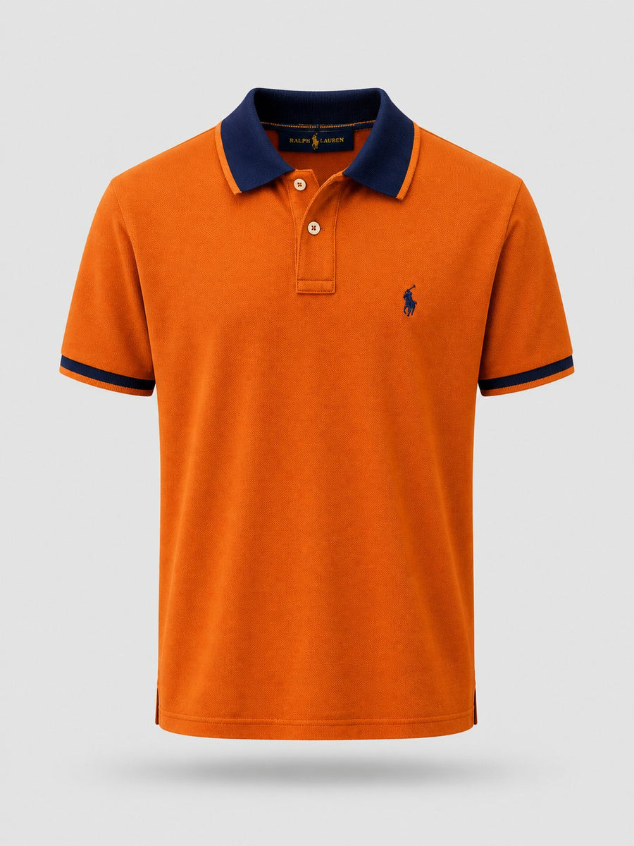 Polera Polo Pike Naranja Claro - Polo