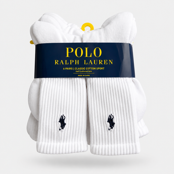 Pack 6 Calcetines Blanco - Polo Ralph Lauren