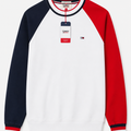 Poleron Tricolor Blanco - Tommy Jeans