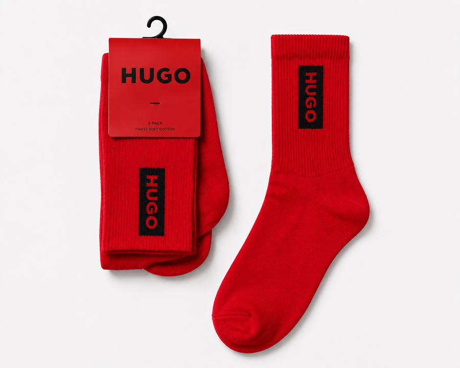 Pack de 2 Calcetines Rojo - Hugo Boss