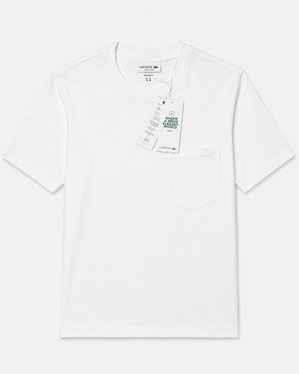 Polera Pocket Blanca - Lacoste