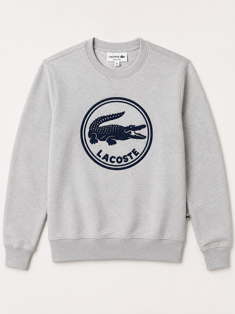 Poleron Logo Gris - Lacoste