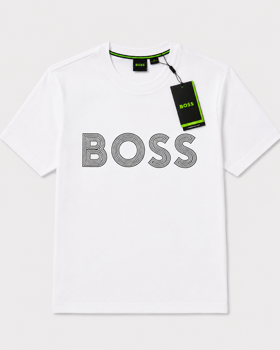 Polera Boss Outline Blanca - Boss