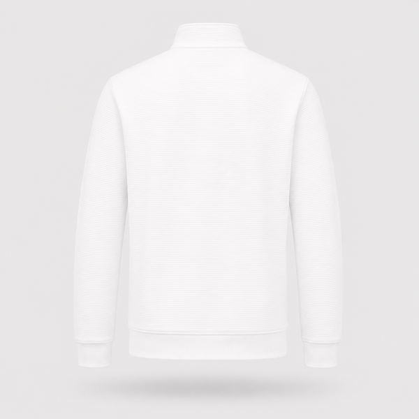 Poleron Hugo Zip 1/4 Blanco - Hugo Boss