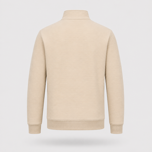 Poleron Hugo Zip 1/4 Beige - Hugo Boss