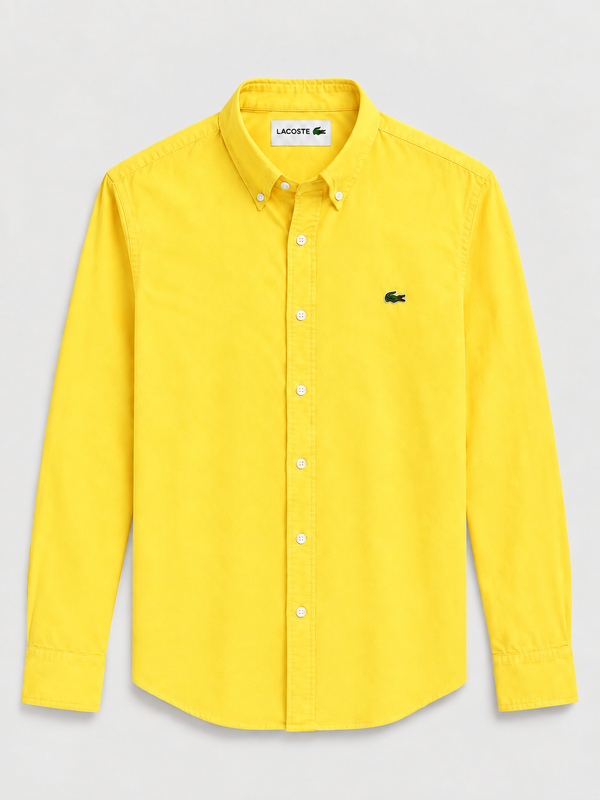 Camisa Lacoste Amarilla vista frontal