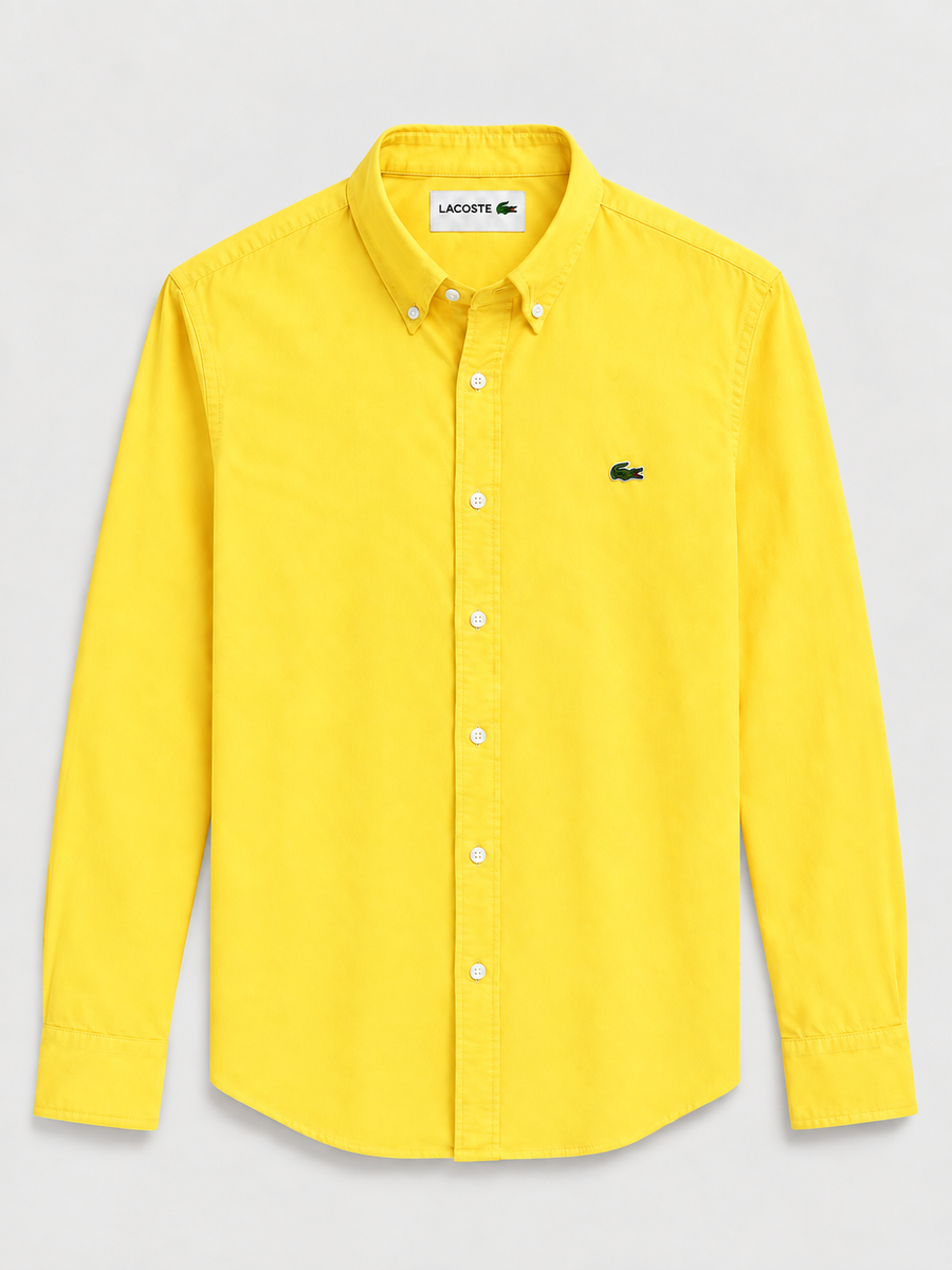Camisa Lacoste Amarilla vista frontal