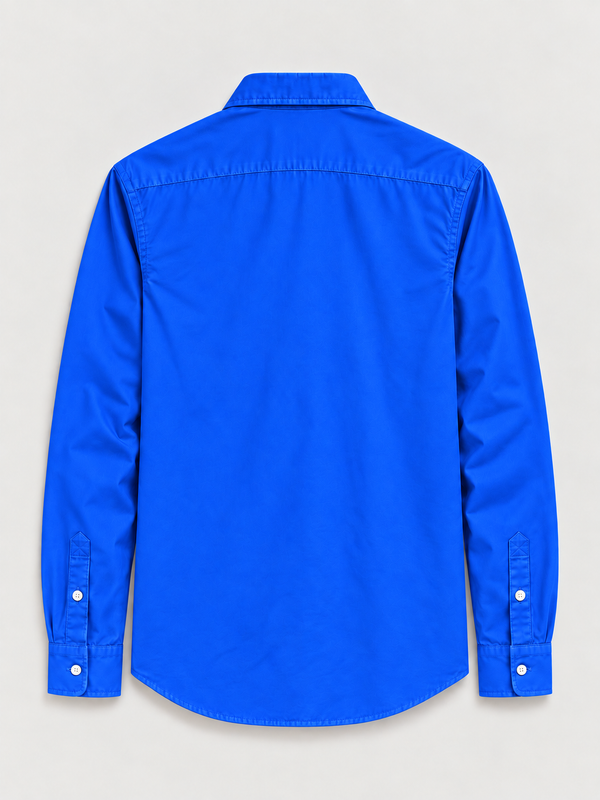 Camisa Lacoste Azul Rey vista posterior