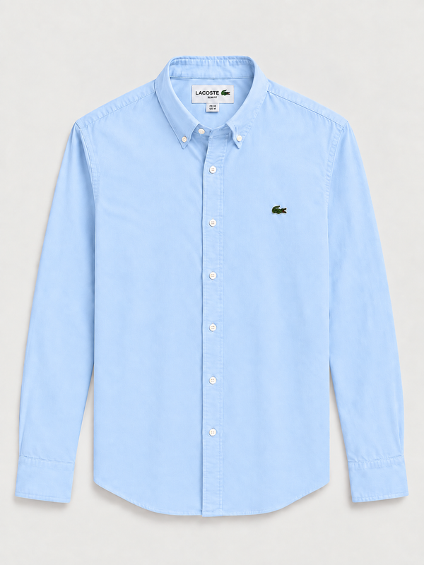 Camisa Lacoste Celeste vista frontal