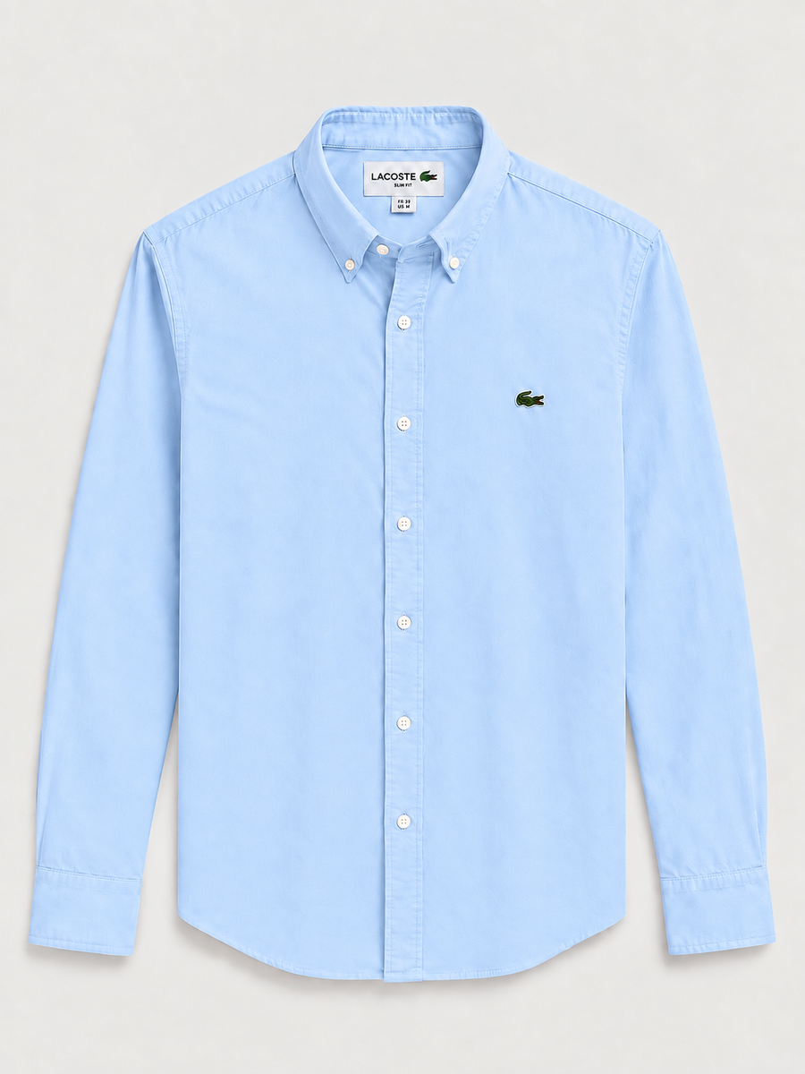 Camisa Lacoste Celeste vista frontal
