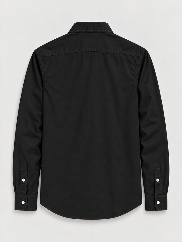 Camisa Lacoste Negra vista posterior