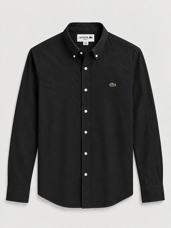 Camisa Lacoste Negra vista frontal