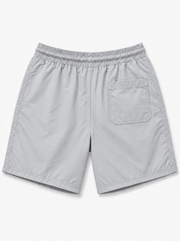 Traje de baño Lacoste Gris Claro, vista trasera con bolsillo