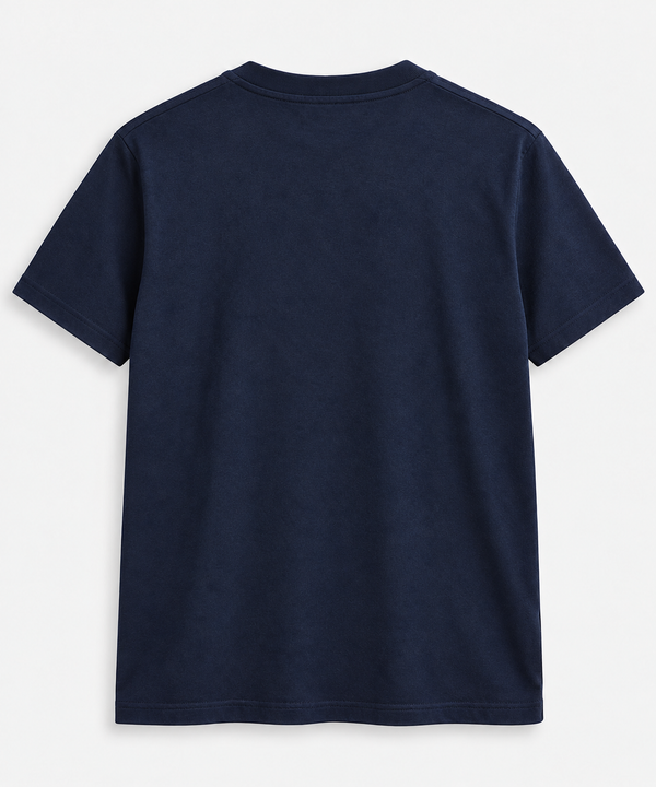 Polera Lacoste Azul Marino, vista trasera lisa