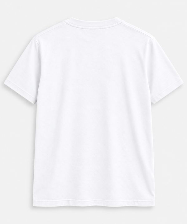 Polera Lacoste Blanca, vista trasera lisa