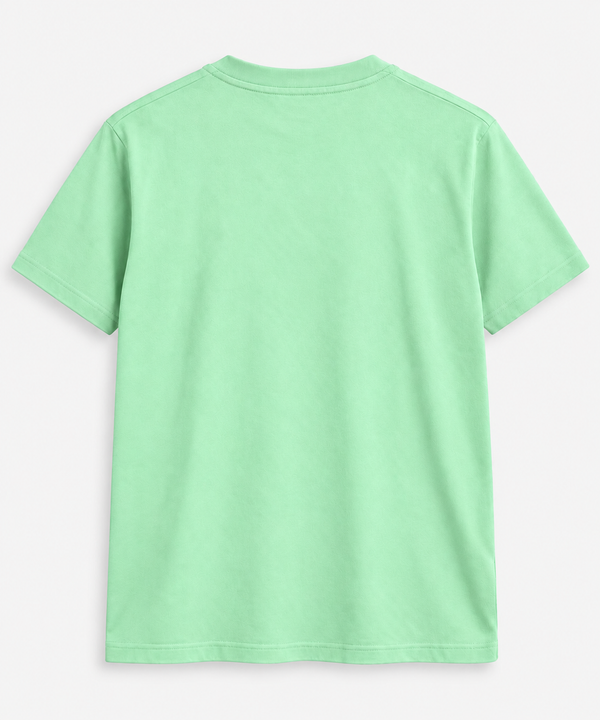 Polera Lacoste Menta, vista trasera lisa