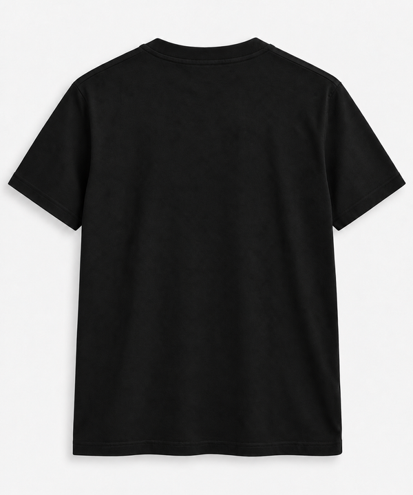 Polera Lacoste Negra, vista trasera lisa