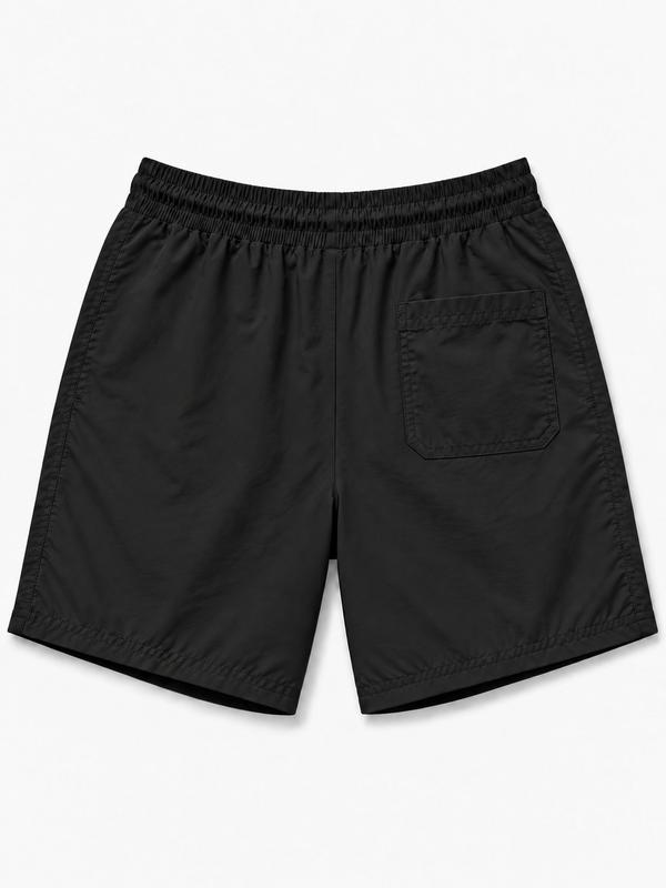 Traje de baño Lacoste Negro, vista trasera con bolsillo