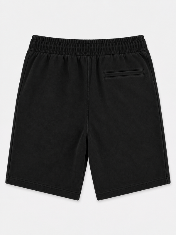 Bermuda Polo Ralph Lauren negra, vista trasera con bolsillo
